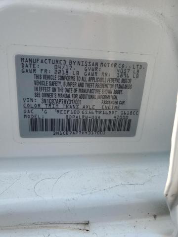 Photo 12 VIN: 3N1CB7AP7HY317001 - NISSAN SENTRA SR 