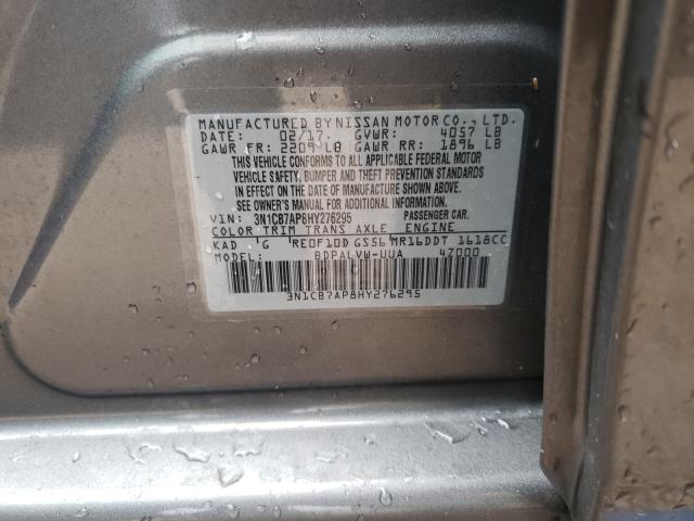 Photo 9 VIN: 3N1CB7AP8HY276295 - NISSAN SENTRA SR 