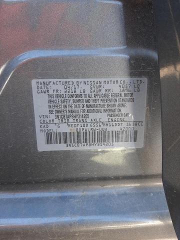 Photo 11 VIN: 3N1CB7AP8HY314205 - NISSAN SENTRA SR 