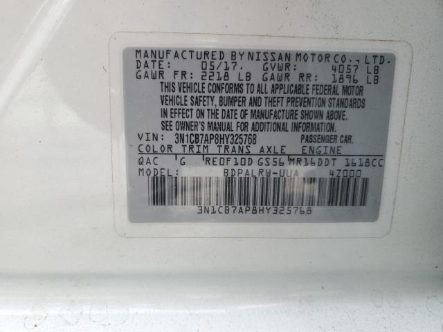 Photo 11 VIN: 3N1CB7AP8HY325768 - NISSAN SENTRA SR 