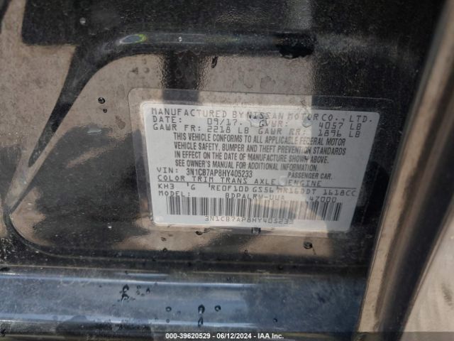 Photo 8 VIN: 3N1CB7AP8HY405233 - NISSAN SENTRA 