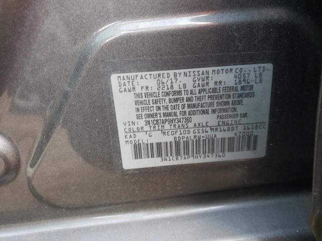 Photo 11 VIN: 3N1CB7AP9HY347360 - NISSAN SENTRA 