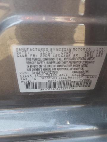 Photo 11 VIN: 3N1CB7APXJY227914 - NISSAN SENTRA SR 