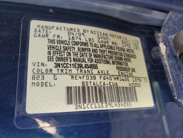 Photo 11 VIN: 3N1CC11E39L454055 - NISSAN VERSA 