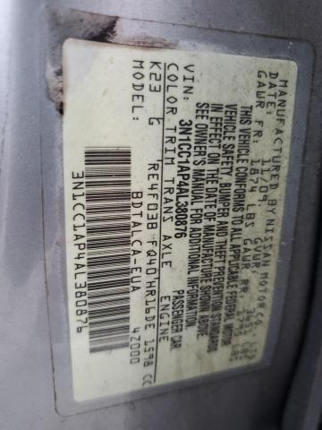 Photo 11 VIN: 3N1CC1AP4AL380876 - NISSAN VERSA S 