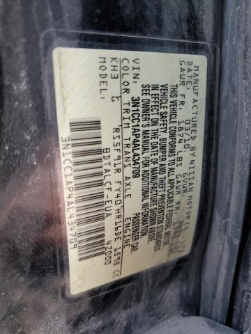 Photo 12 VIN: 3N1CC1AP4AL434709 - NISSAN VERSA 