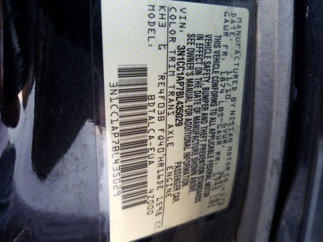 Photo 9 VIN: 3N1CC1AP7BL435029 - NISSAN VERSA S 