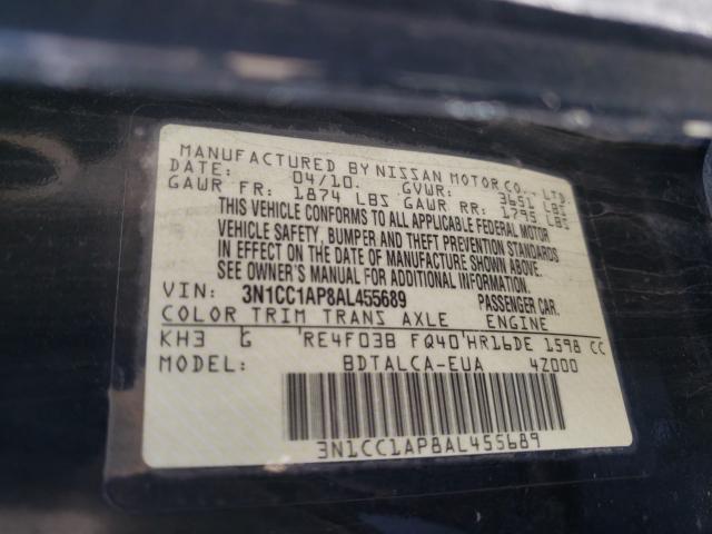 Photo 9 VIN: 3N1CC1AP8AL455689 - NISSAN VERSA 