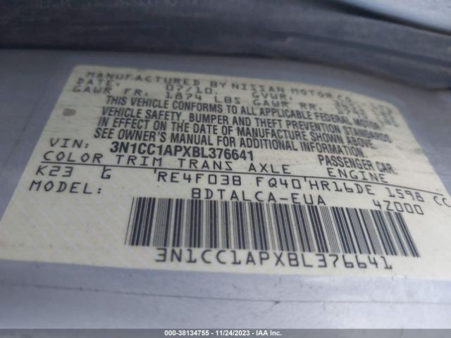 Photo 8 VIN: 3N1CC1APXBL376641 - NISSAN VERSA 