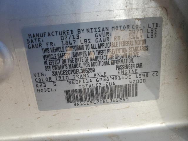 Photo 11 VIN: 3N1CE2CP0EL365259 - NISSAN VERSA NOTE 