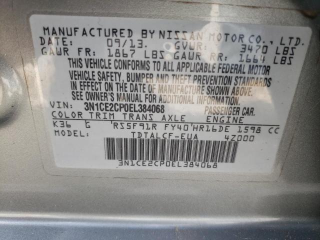 Photo 11 VIN: 3N1CE2CP0EL384068 - NISSAN VERSA NOTE 