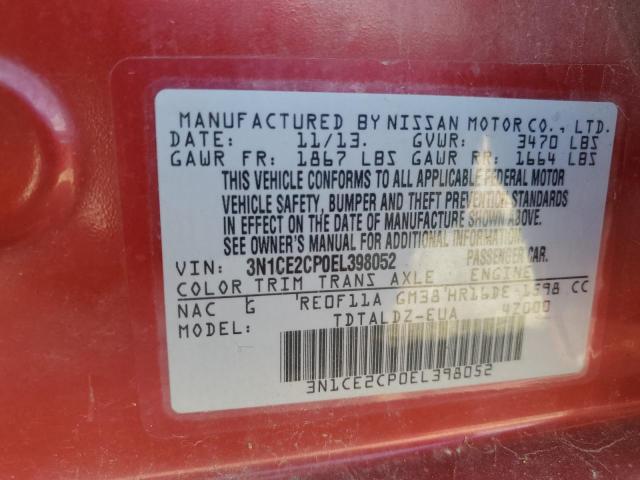 Photo 11 VIN: 3N1CE2CP0EL398052 - NISSAN VERSA NOTE 