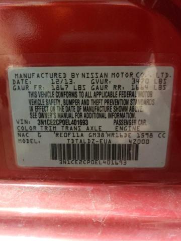 Photo 12 VIN: 3N1CE2CP0EL401693 - NISSAN VERSA NOTE 