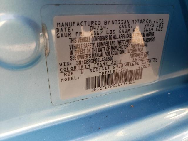 Photo 9 VIN: 3N1CE2CP0EL434306 - NISSAN VERSA NOTE 