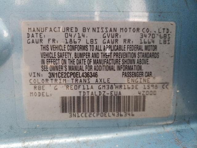 Photo 9 VIN: 3N1CE2CP0EL436346 - NISSAN VERSA NOTE 