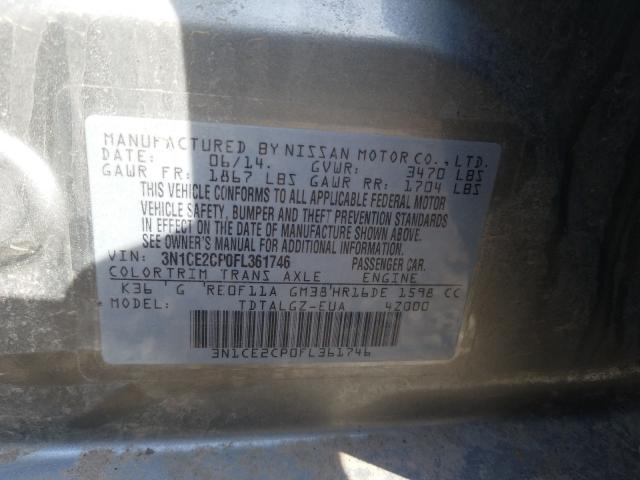 Photo 9 VIN: 3N1CE2CP0FL361746 - NISSAN VERSA NOTE 