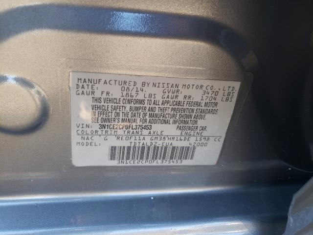 Photo 9 VIN: 3N1CE2CP0FL375453 - NISSAN VERSA 