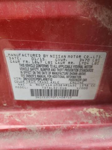 Photo 12 VIN: 3N1CE2CP0FL408712 - NISSAN VERSA 