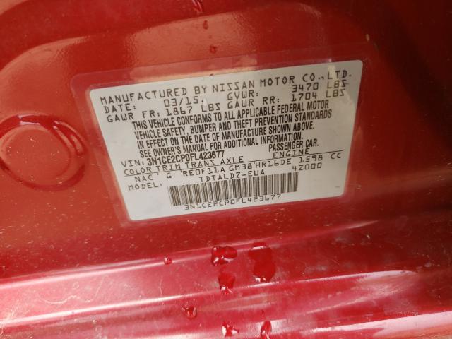 Photo 9 VIN: 3N1CE2CP0FL423677 - NISSAN VERSA NOTE 