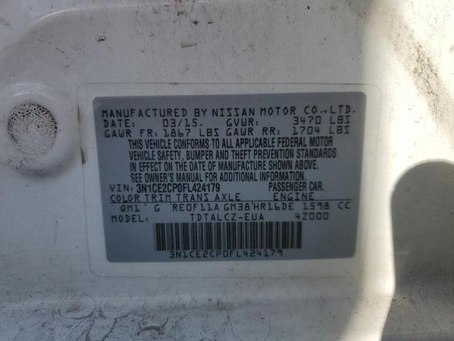 Photo 12 VIN: 3N1CE2CP0FL424179 - NISSAN VERSA 