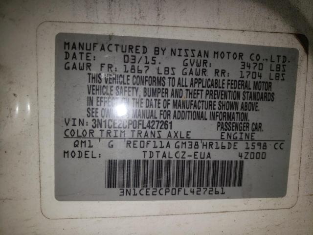 Photo 11 VIN: 3N1CE2CP0FL427261 - NISSAN VERSA NOTE 