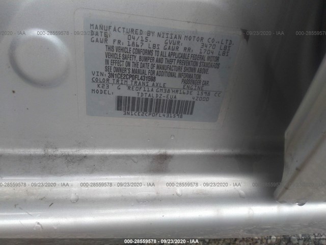 Photo 8 VIN: 3N1CE2CP0FL431598 - NISSAN VERSA NOTE 