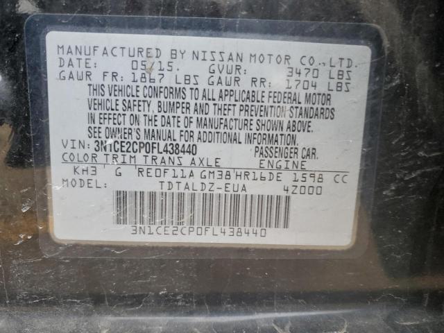 Photo 12 VIN: 3N1CE2CP0FL438440 - NISSAN VERSA NOTE 