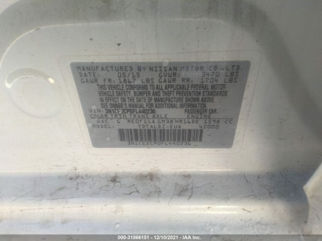 Photo 8 VIN: 3N1CE2CP0FL440236 - NISSAN VERSA NOTE 