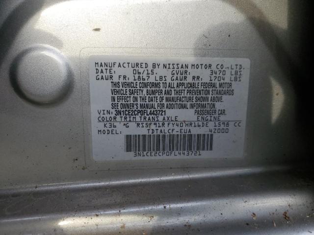 Photo 11 VIN: 3N1CE2CP0FL443721 - NISSAN VERSA 