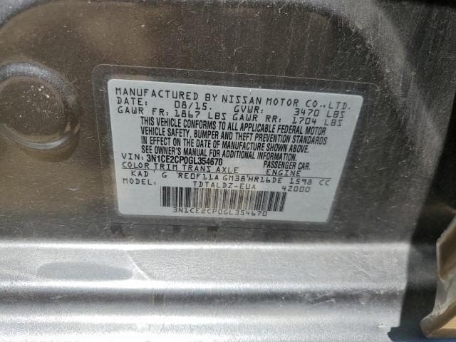 Photo 11 VIN: 3N1CE2CP0GL354670 - NISSAN VERSA NOTE 