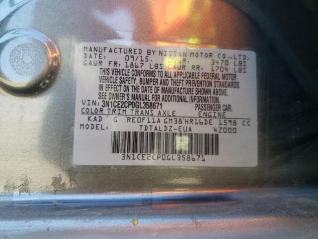 Photo 9 VIN: 3N1CE2CP0GL358671 - NISSAN VERSA NOTE 