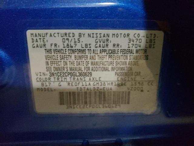 Photo 9 VIN: 3N1CE2CP0GL360629 - NISSAN VERSA NOTE 