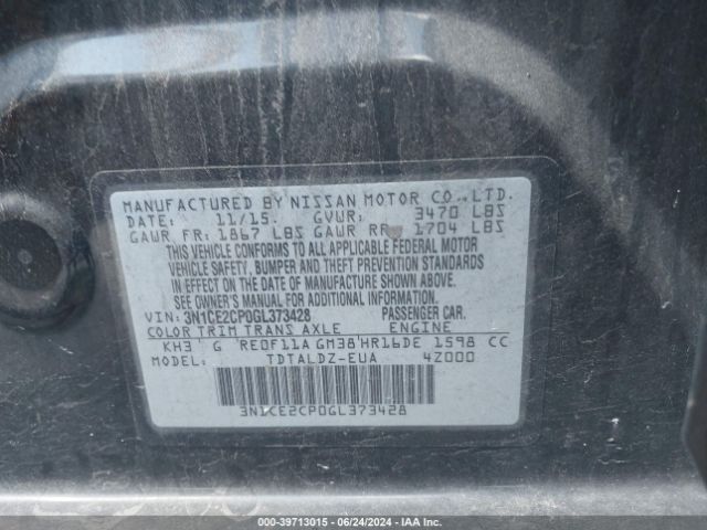 Photo 8 VIN: 3N1CE2CP0GL373428 - NISSAN VERSA NOTE 