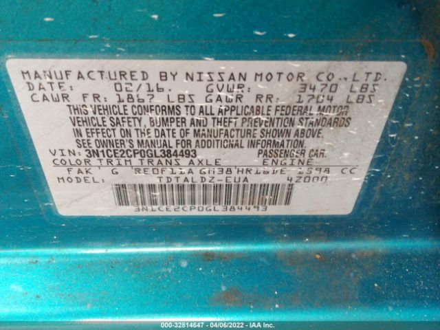 Photo 8 VIN: 3N1CE2CP0GL384493 - NISSAN VERSA NOTE 