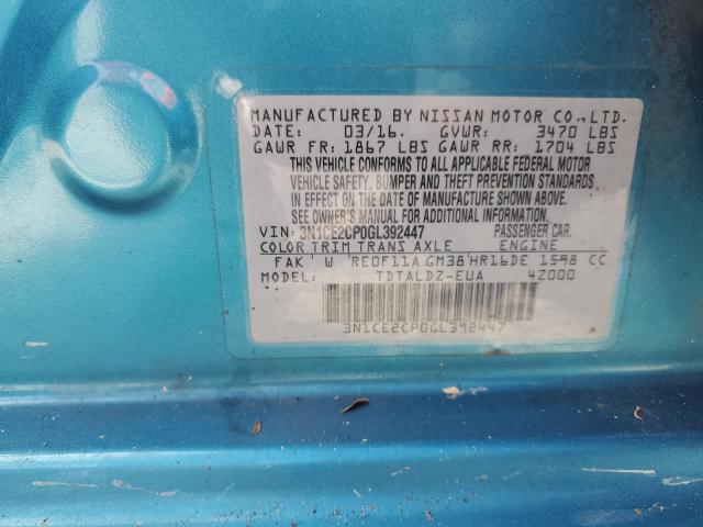 Photo 12 VIN: 3N1CE2CP0GL392447 - NISSAN VERSA NOTE 