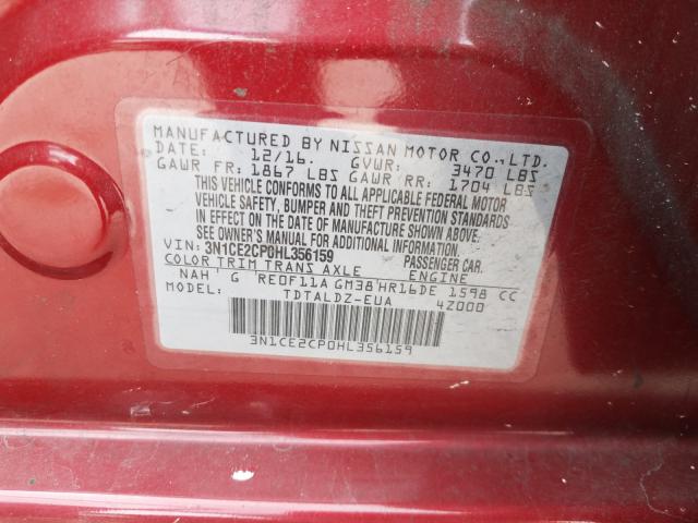 Photo 9 VIN: 3N1CE2CP0HL356159 - NISSAN VERSA NOTE 