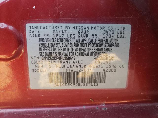 Photo 12 VIN: 3N1CE2CP0HL359613 - NISSAN VERSA 