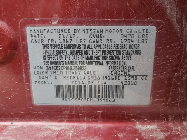 Photo 9 VIN: 3N1CE2CP0HL359823 - NISSAN VERSA NOTE 