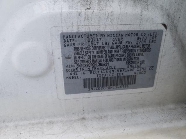 Photo 9 VIN: 3N1CE2CP0HL365931 - NISSAN VERSA NOTE 