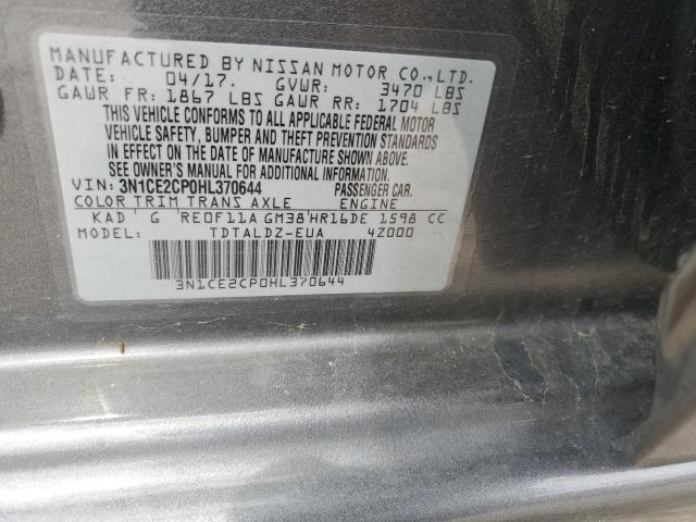 Photo 11 VIN: 3N1CE2CP0HL370644 - NISSAN VERSA 