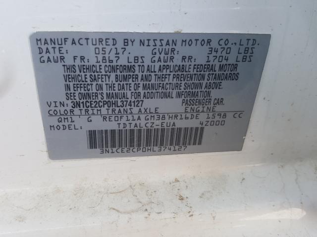 Photo 9 VIN: 3N1CE2CP0HL374127 - NISSAN VERSA NOTE 