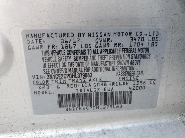 Photo 12 VIN: 3N1CE2CP0HL379683 - NISSAN VERSA 