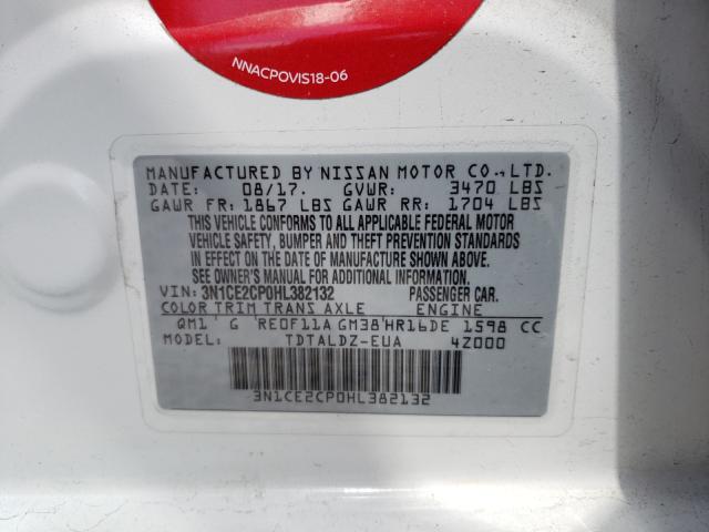 Photo 9 VIN: 3N1CE2CP0HL382132 - NISSAN VERSA NOTE 