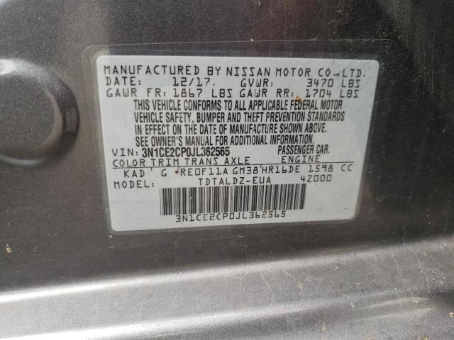 Photo 9 VIN: 3N1CE2CP0JL362565 - NISSAN VERSA NOTE 