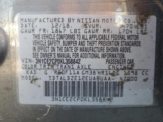 Photo 12 VIN: 3N1CE2CP0KL358842 - NISSAN VERSA NOTE 