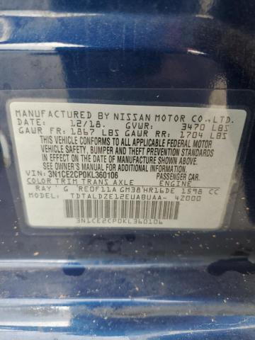 Photo 11 VIN: 3N1CE2CP0KL360106 - NISSAN VERSA NOTE 