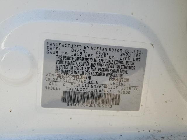 Photo 11 VIN: 3N1CE2CP0KL365970 - NISSAN VERSA NOTE 