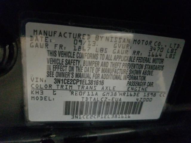 Photo 9 VIN: 3N1CE2CP1EL381616 - NISSAN VERSA NOTE 