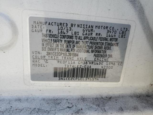 Photo 11 VIN: 3N1CE2CP1EL391594 - NISSAN VERSA 