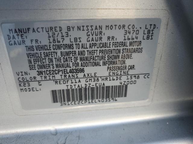 Photo 11 VIN: 3N1CE2CP1EL403596 - NISSAN VERSA 